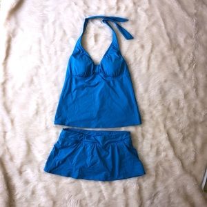 Lands’ End Blue Tankini